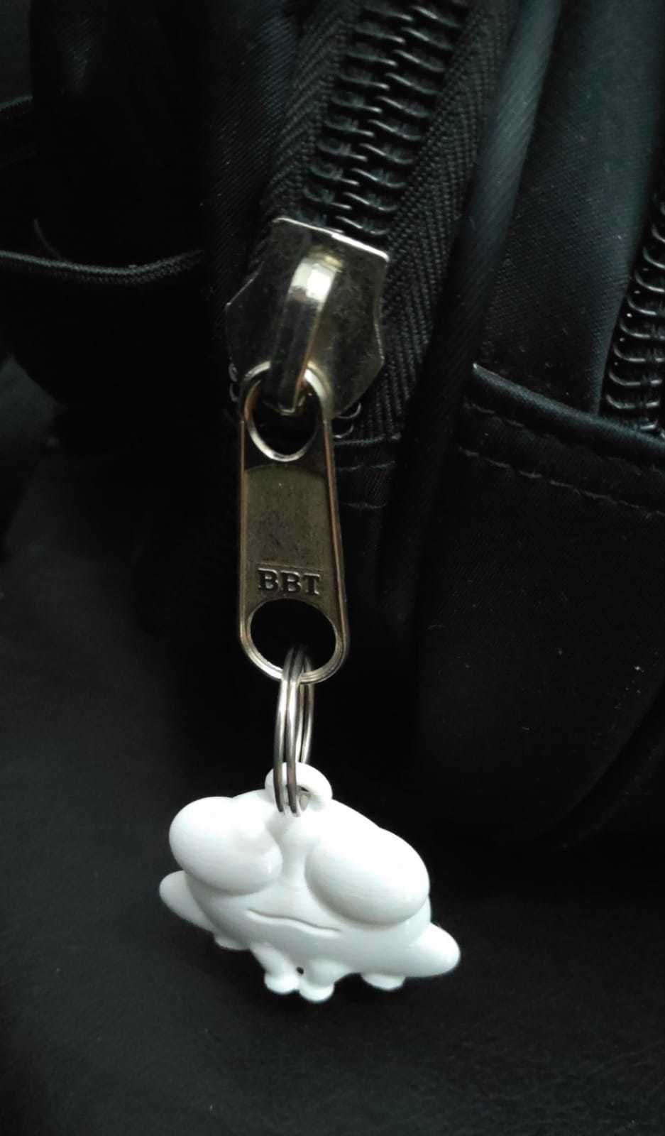 Frog Keychain 3D print model_12