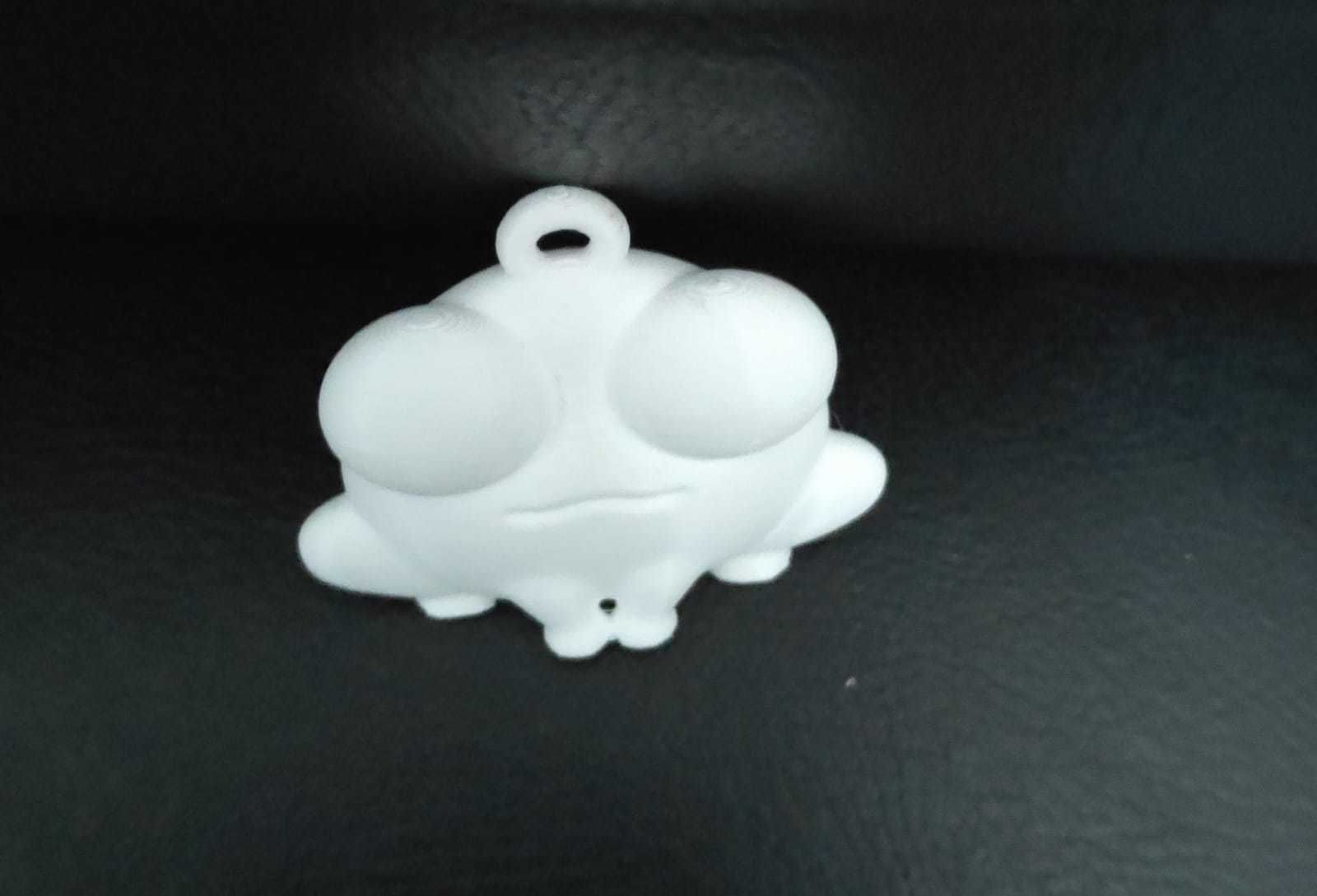 Frog Keychain 3D print model_7