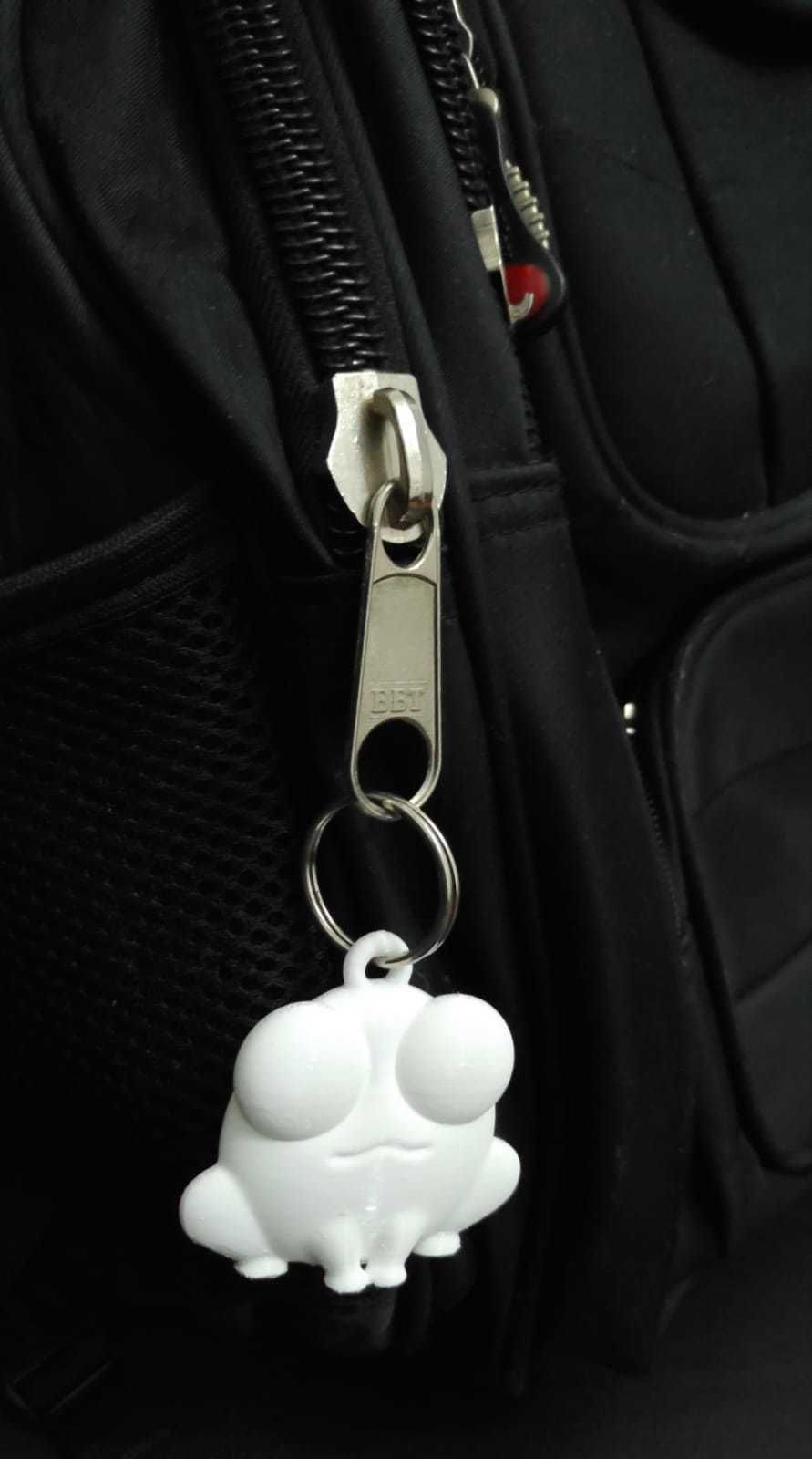 Frog Keychain 3D print model_11