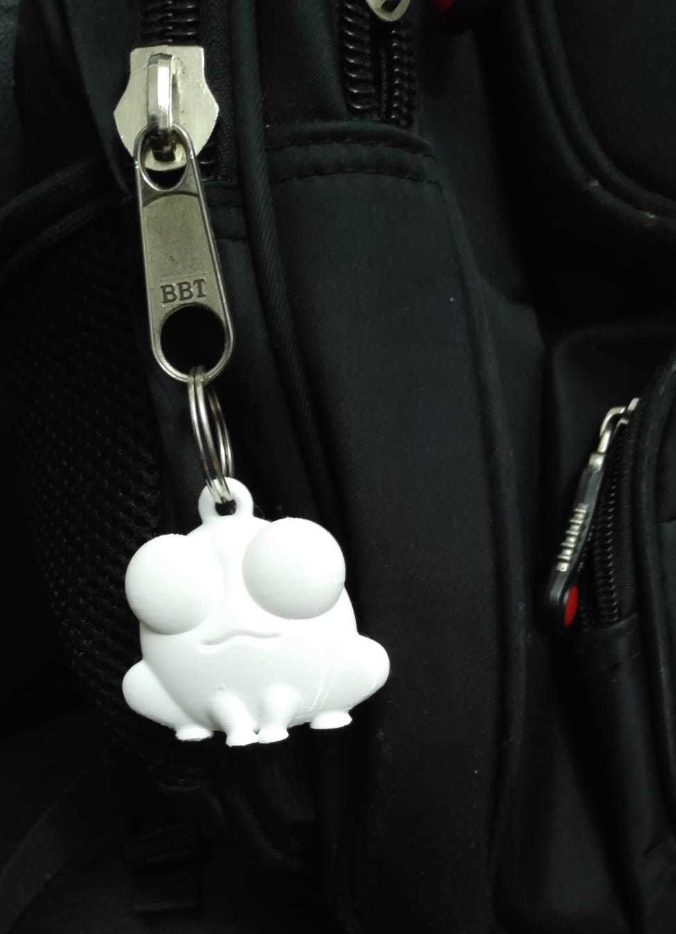 Frog Keychain 3D print model_10