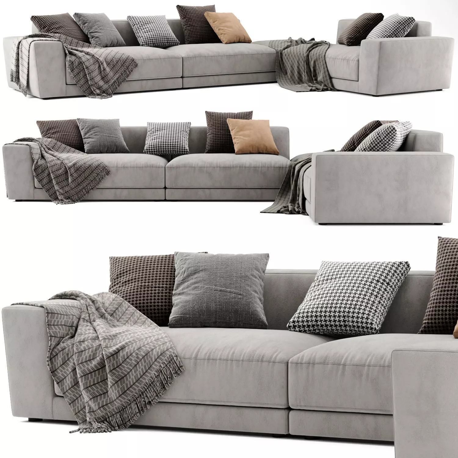 Jesse Pasha L Shaped Sofa 01 3D model