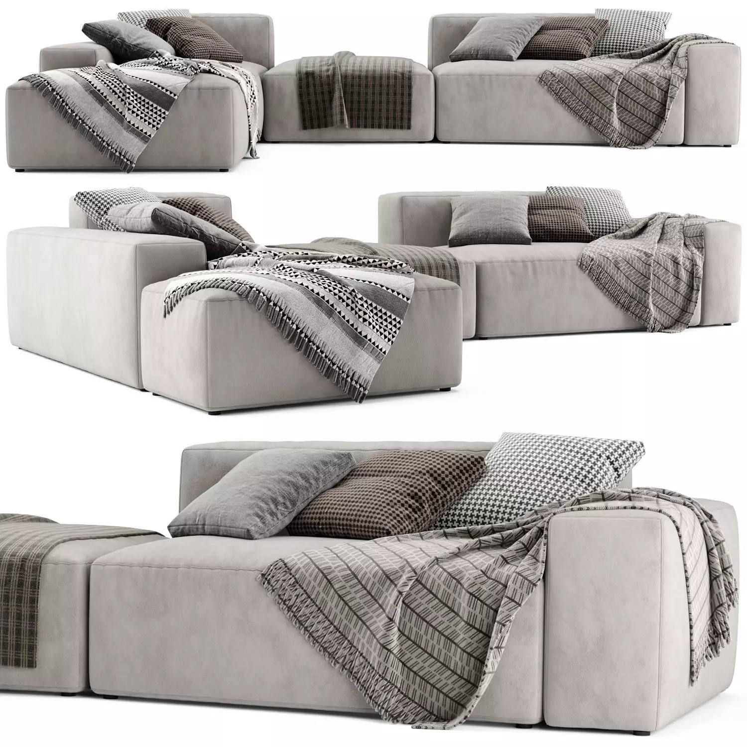 Jesse Daniel Chaise Longue Sofa 03 3D model