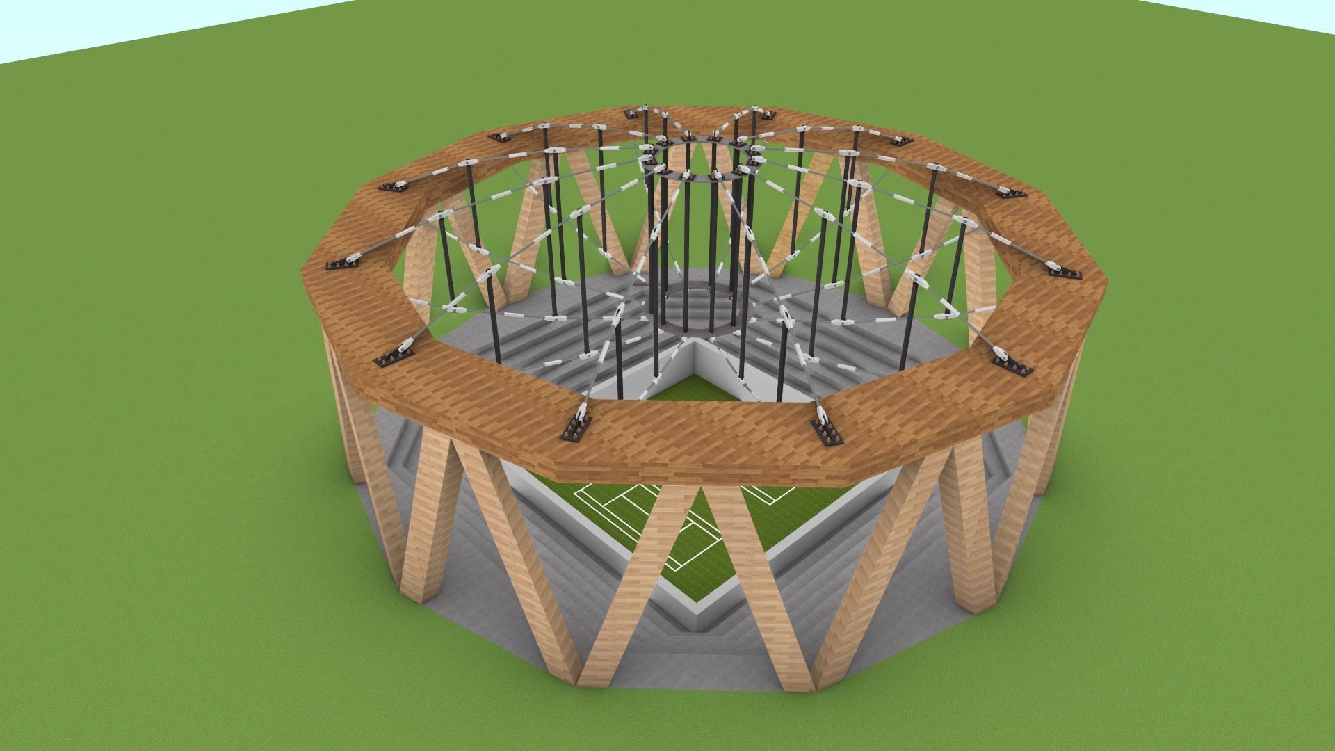 Radial cable model 3D model_2