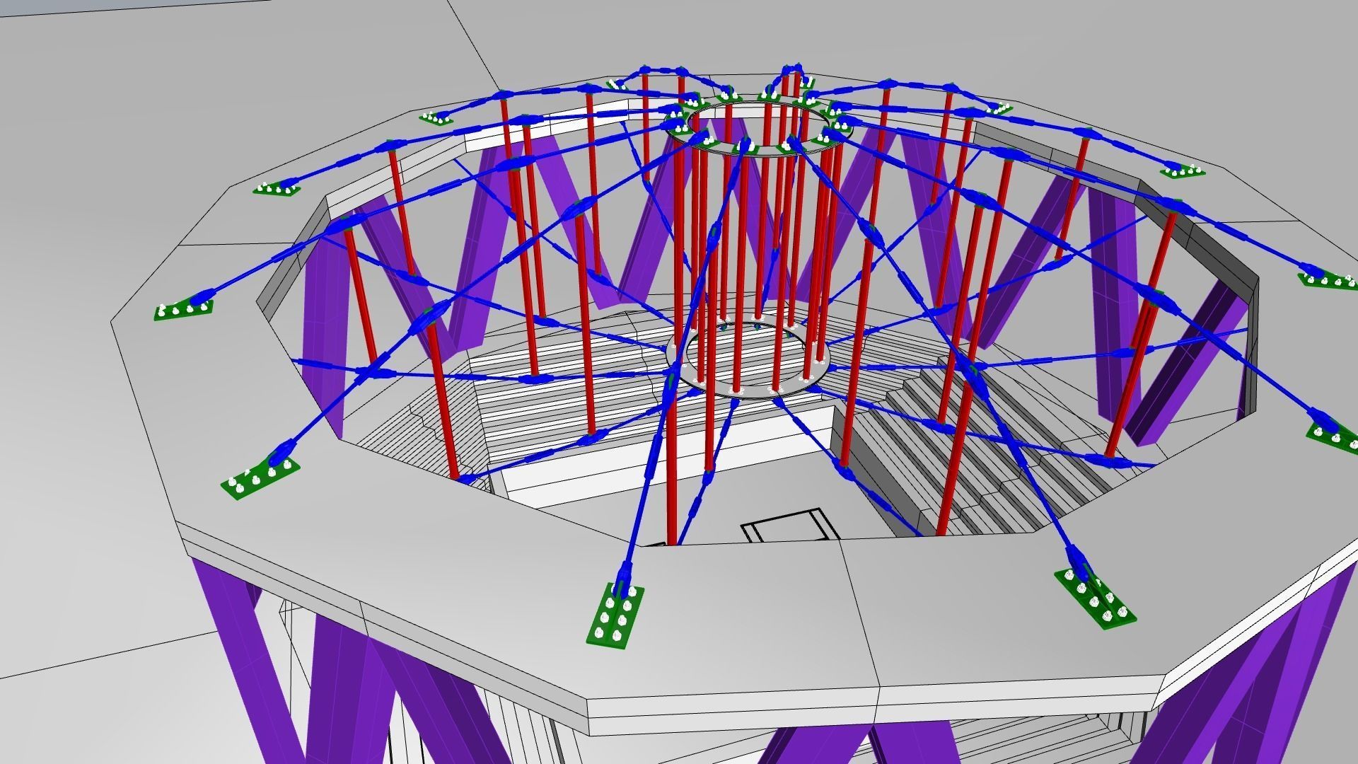 Radial cable model 3D model_14