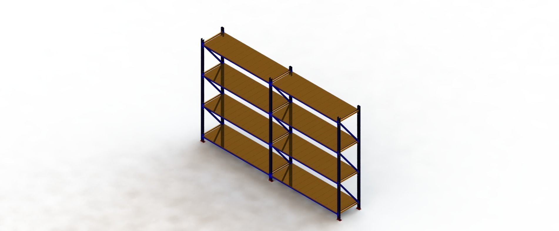 Industrial Rack 3D model_3