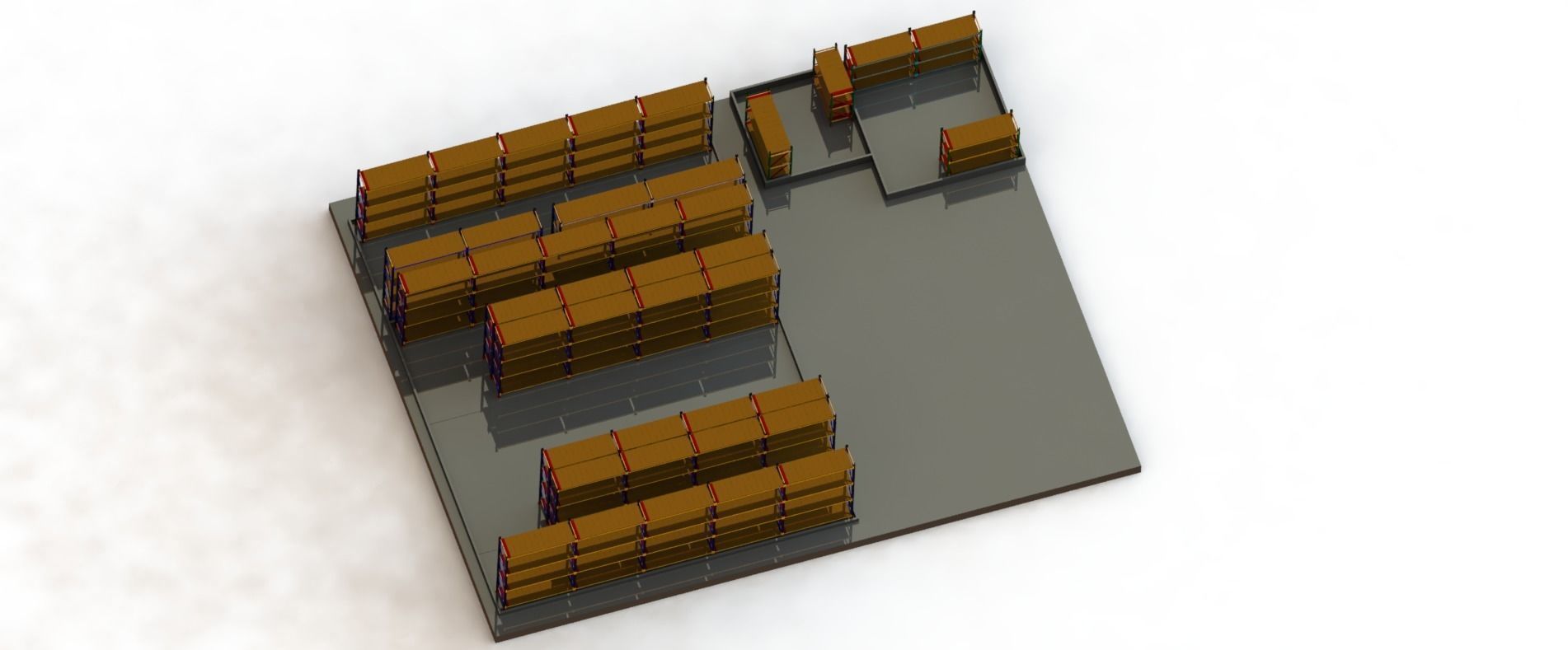 Industrial Rack 3D model_9