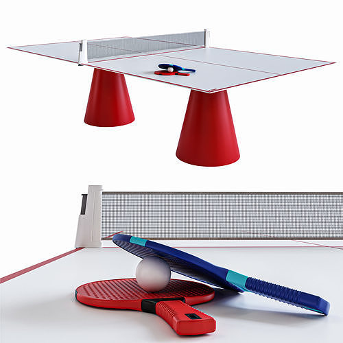 Ping Pong Tables Dada Outdoor FAS Pendezza 3D model