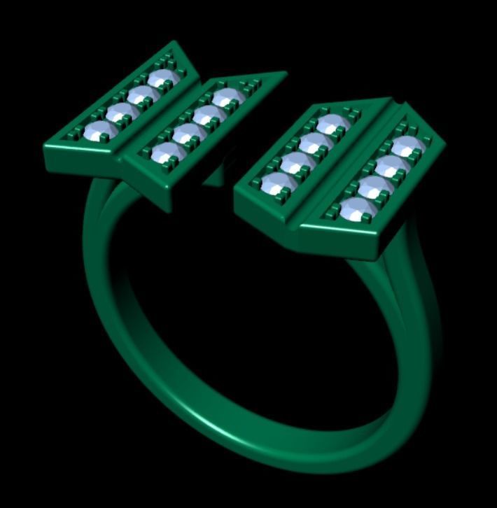 RING NN-01 BTS ARMY LOGO 3D print model_1