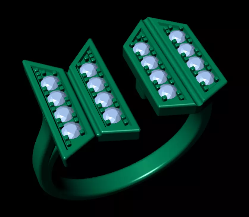 RING NN-01 BTS ARMY LOGO 3D print model_0