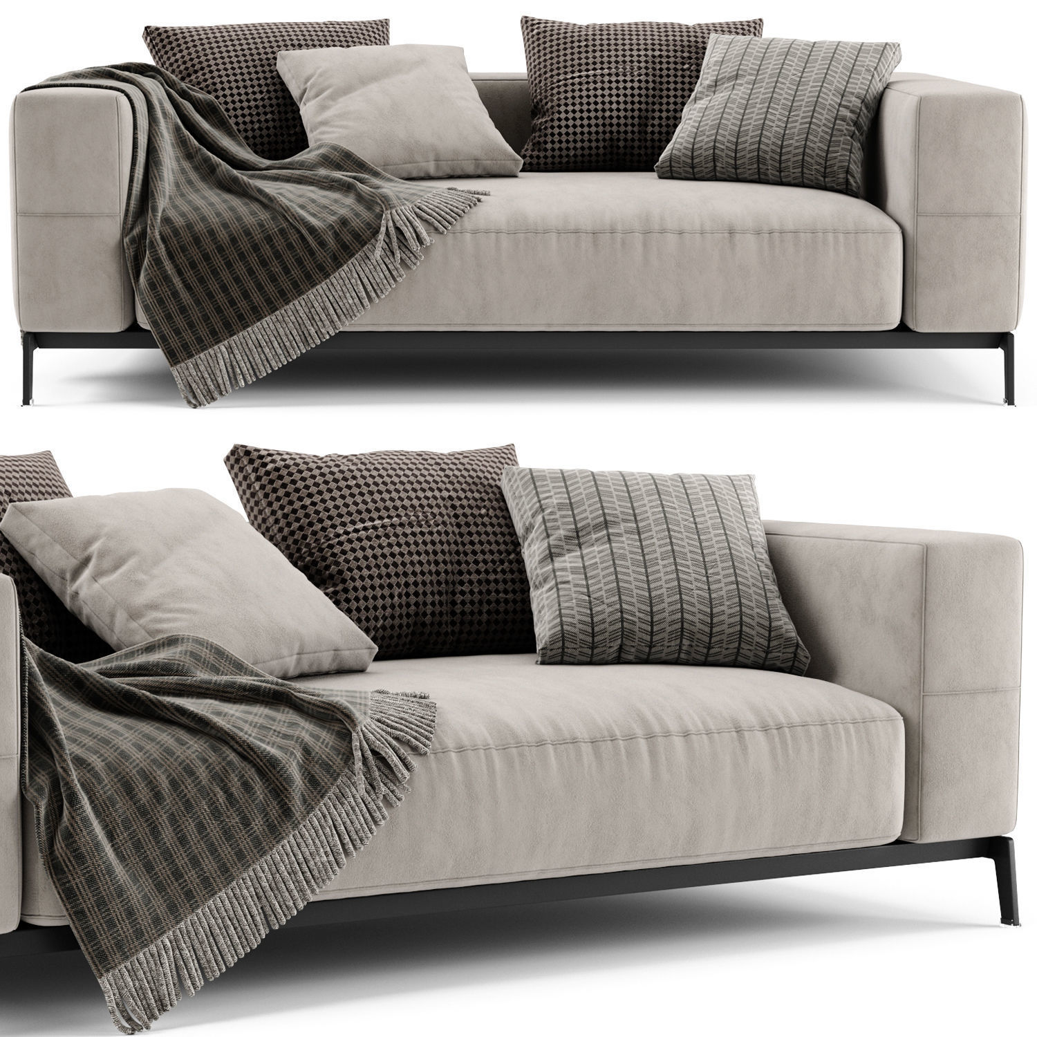 Flexform Ettore Sofa 3D model_1