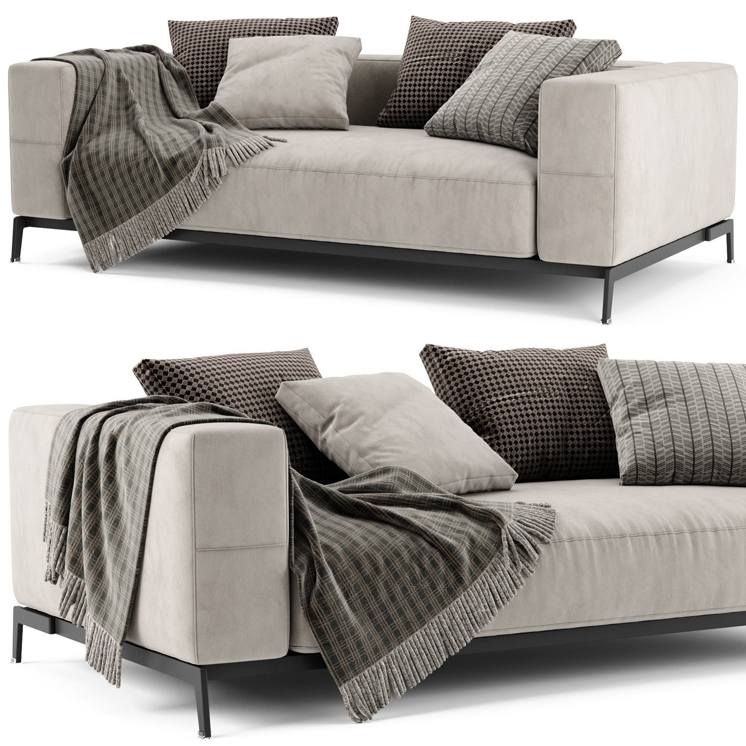 Flexform Ettore Sofa 3D model_2