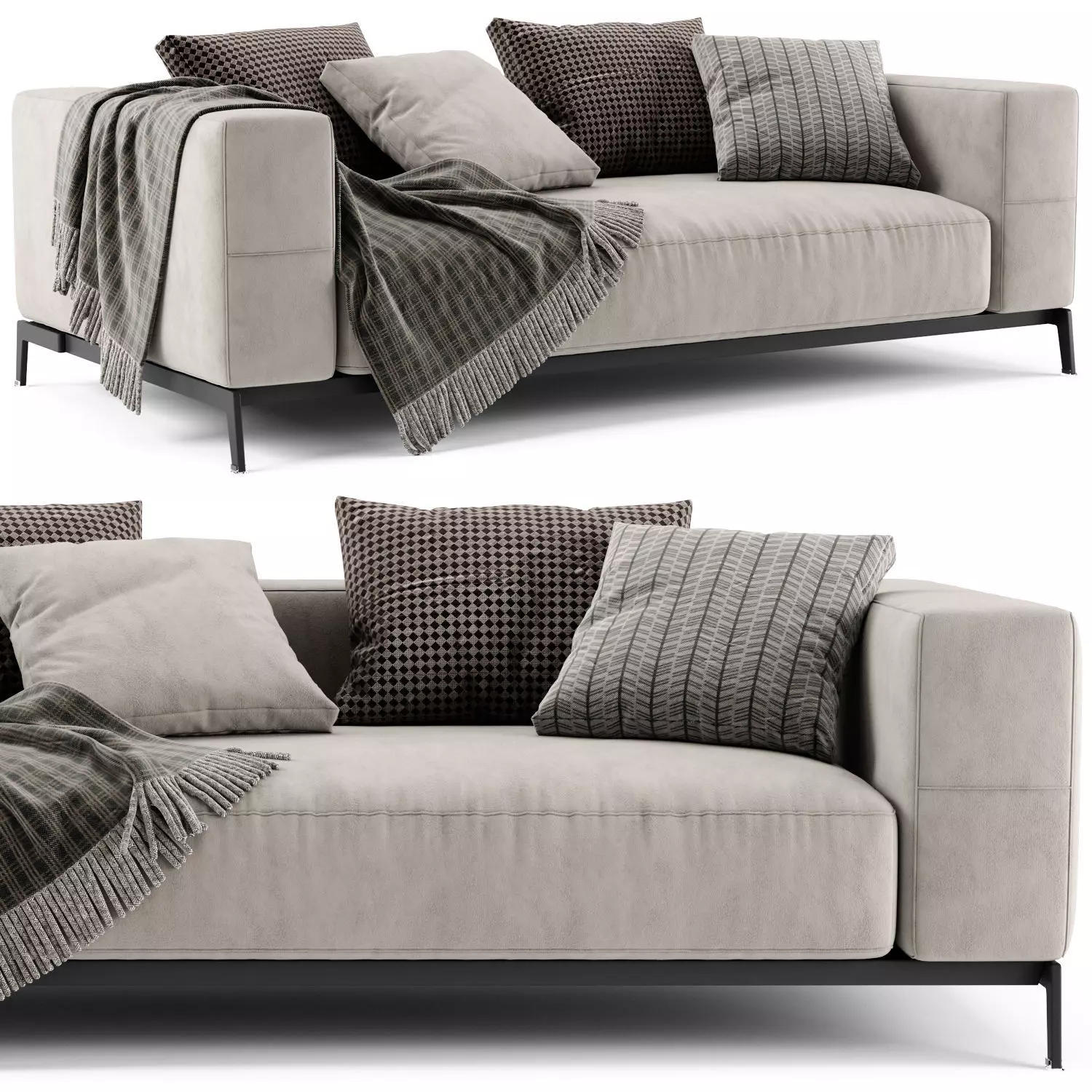 Flexform Ettore Sofa 3D model_0