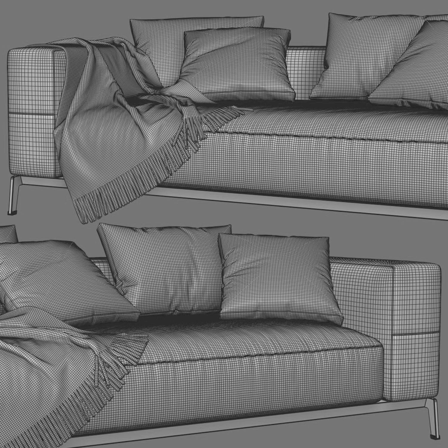 Flexform Ettore Sofa 3D model_4