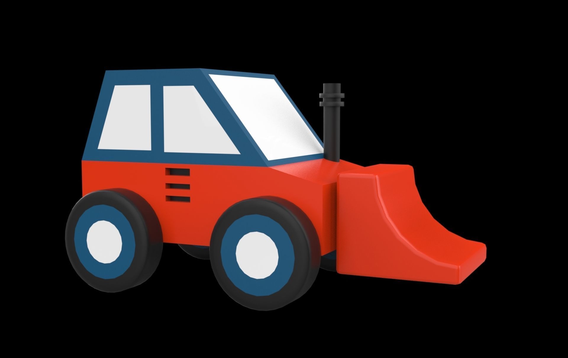 toy cars Low-poly 3D model_8