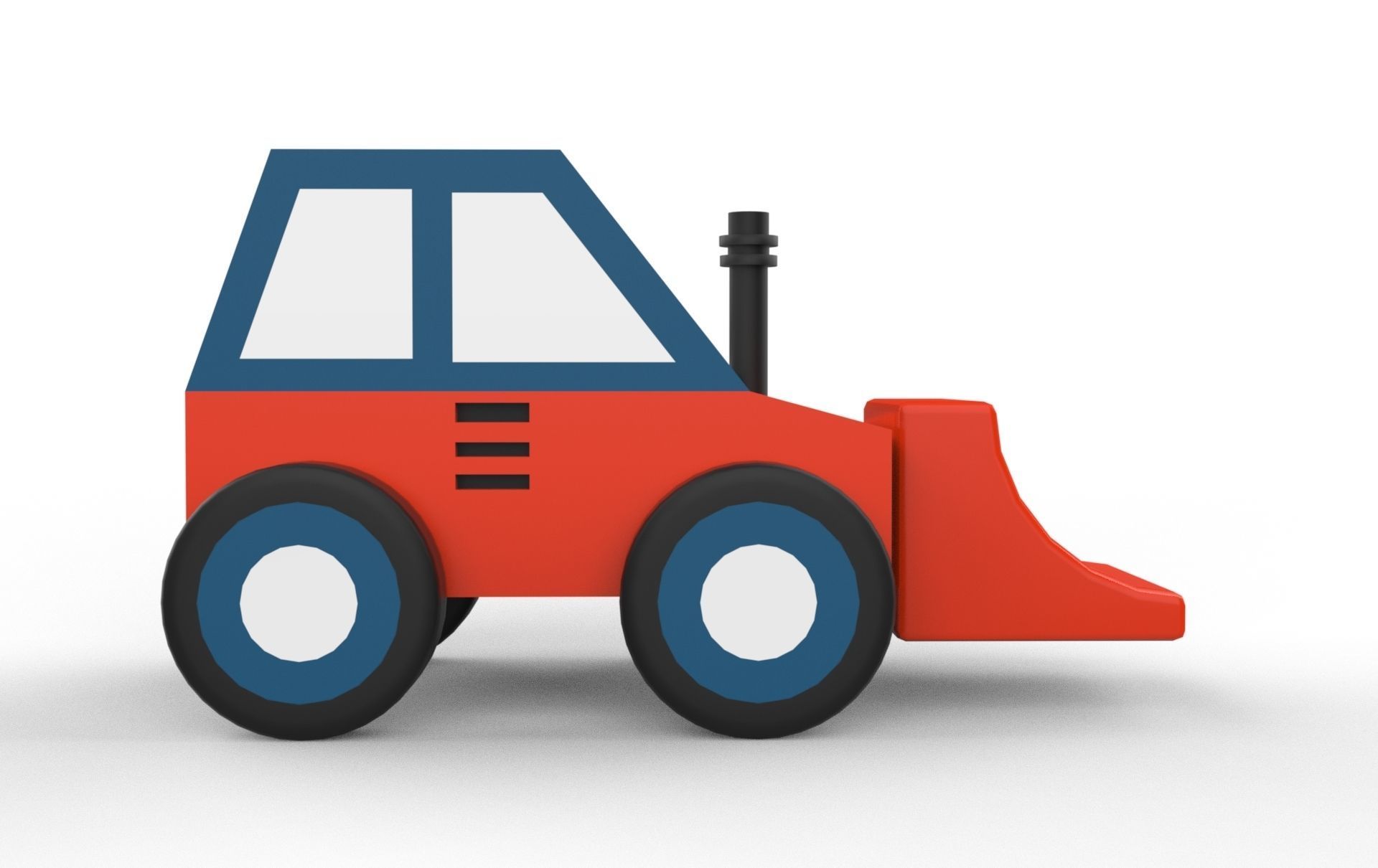 toy cars Low-poly 3D model_3