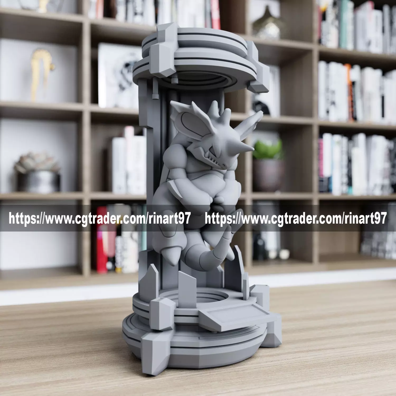 nidoking in the lab from pokemon 3D print model