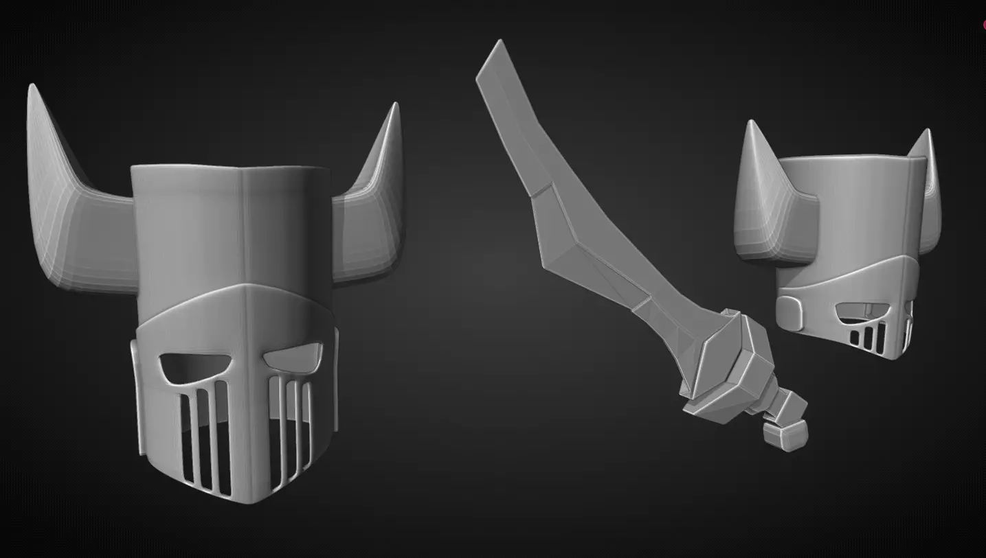 3D printable necromancer helmet 3D print model_0