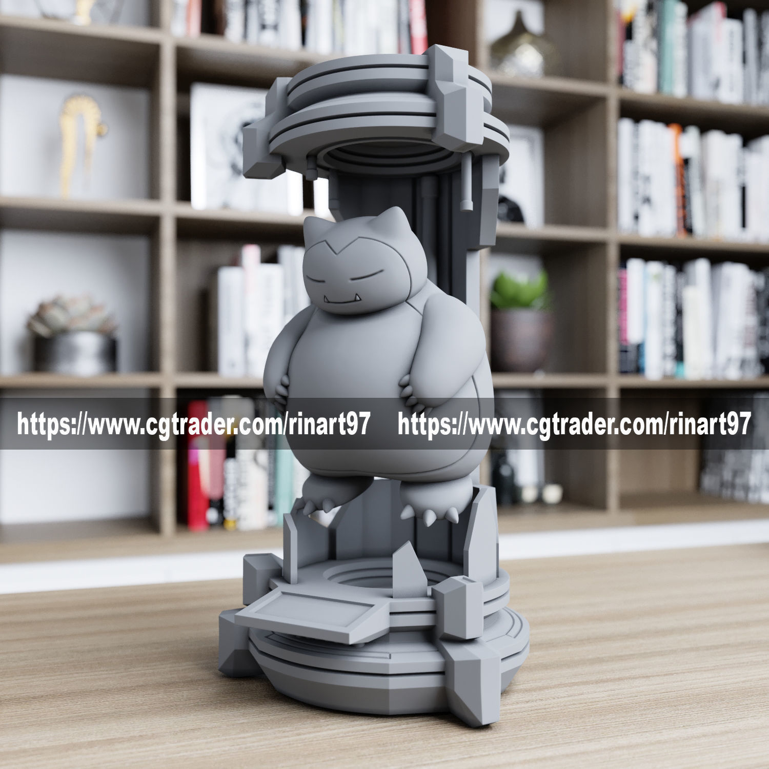 snorlax in the lab from pokemon 3D print model_4