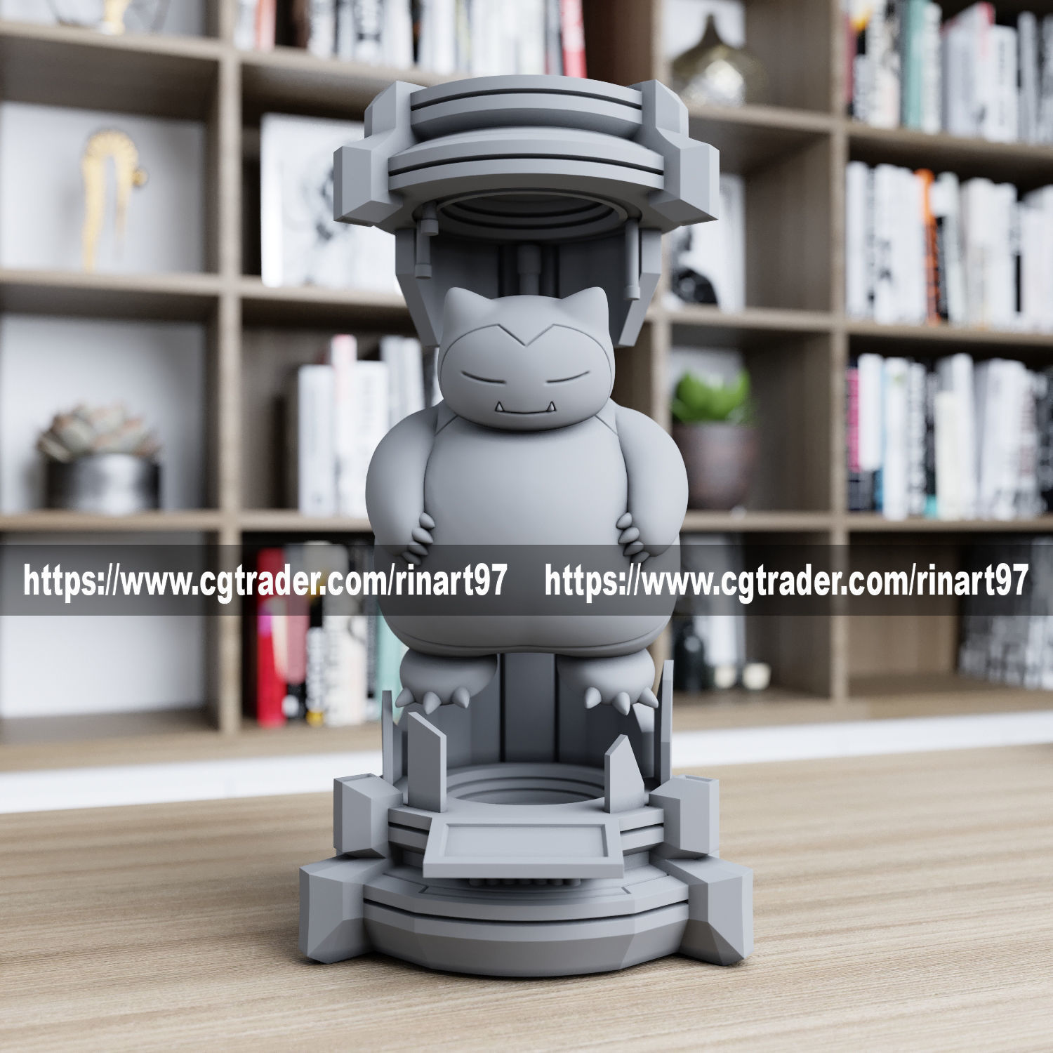 snorlax in the lab from pokemon 3D print model_3