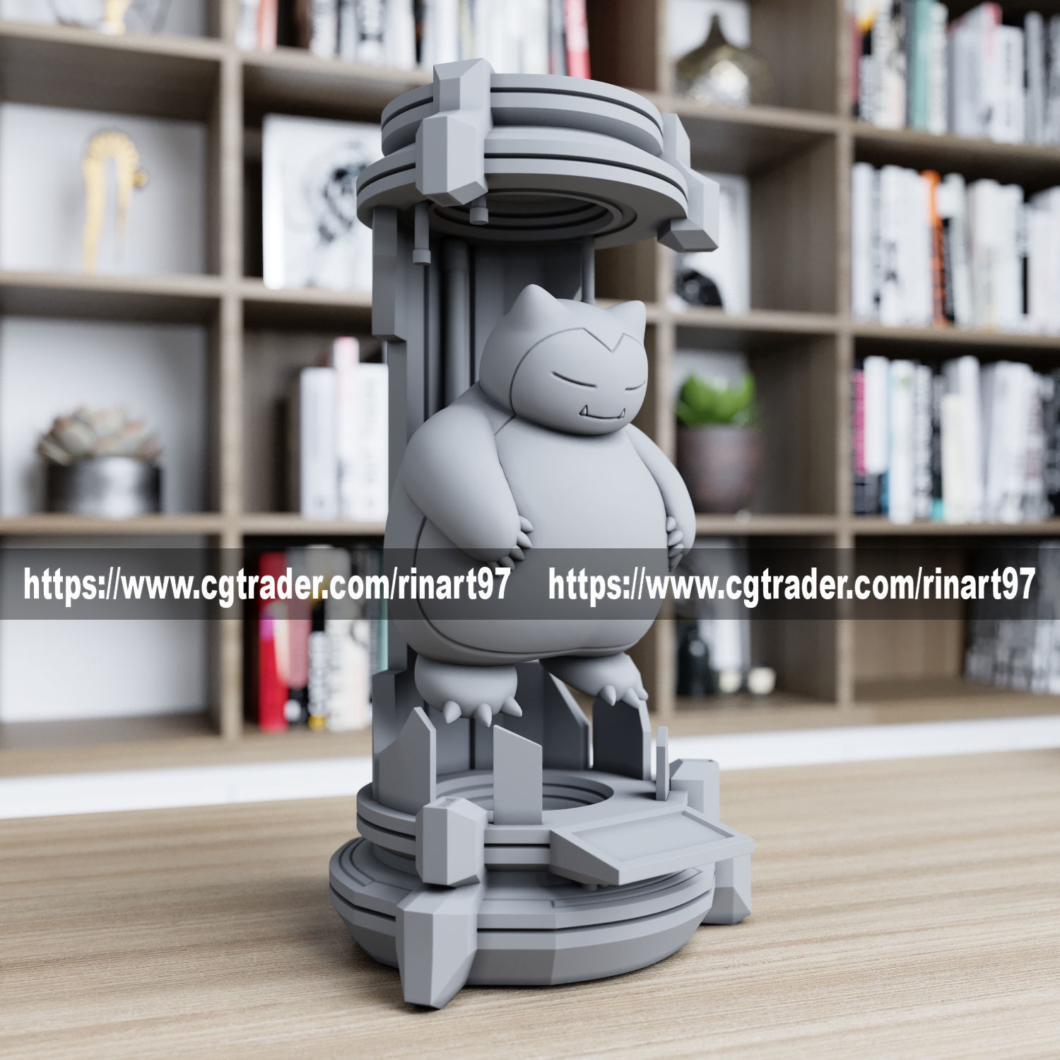 snorlax in the lab from pokemon 3D print model_1