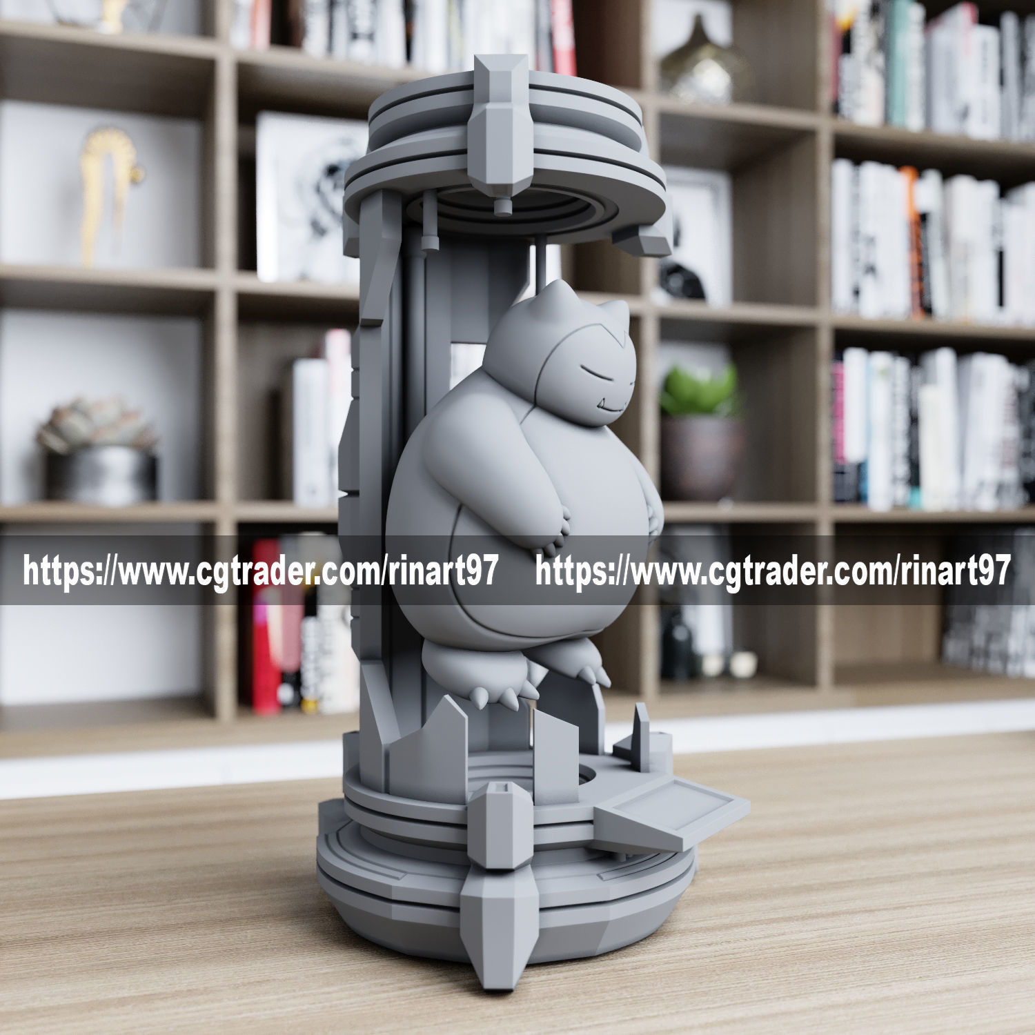 snorlax in the lab from pokemon 3D print model_2