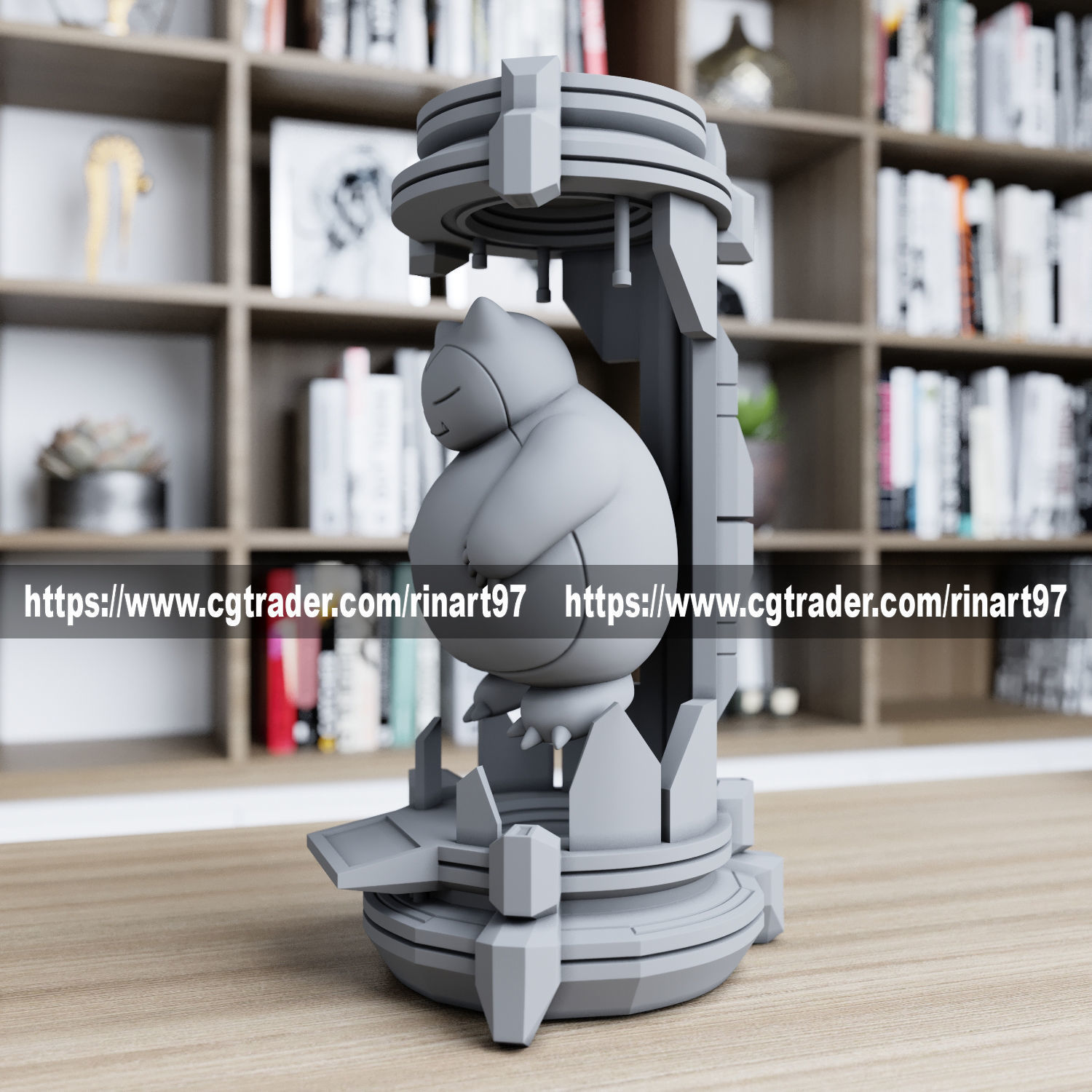 snorlax in the lab from pokemon 3D print model_7