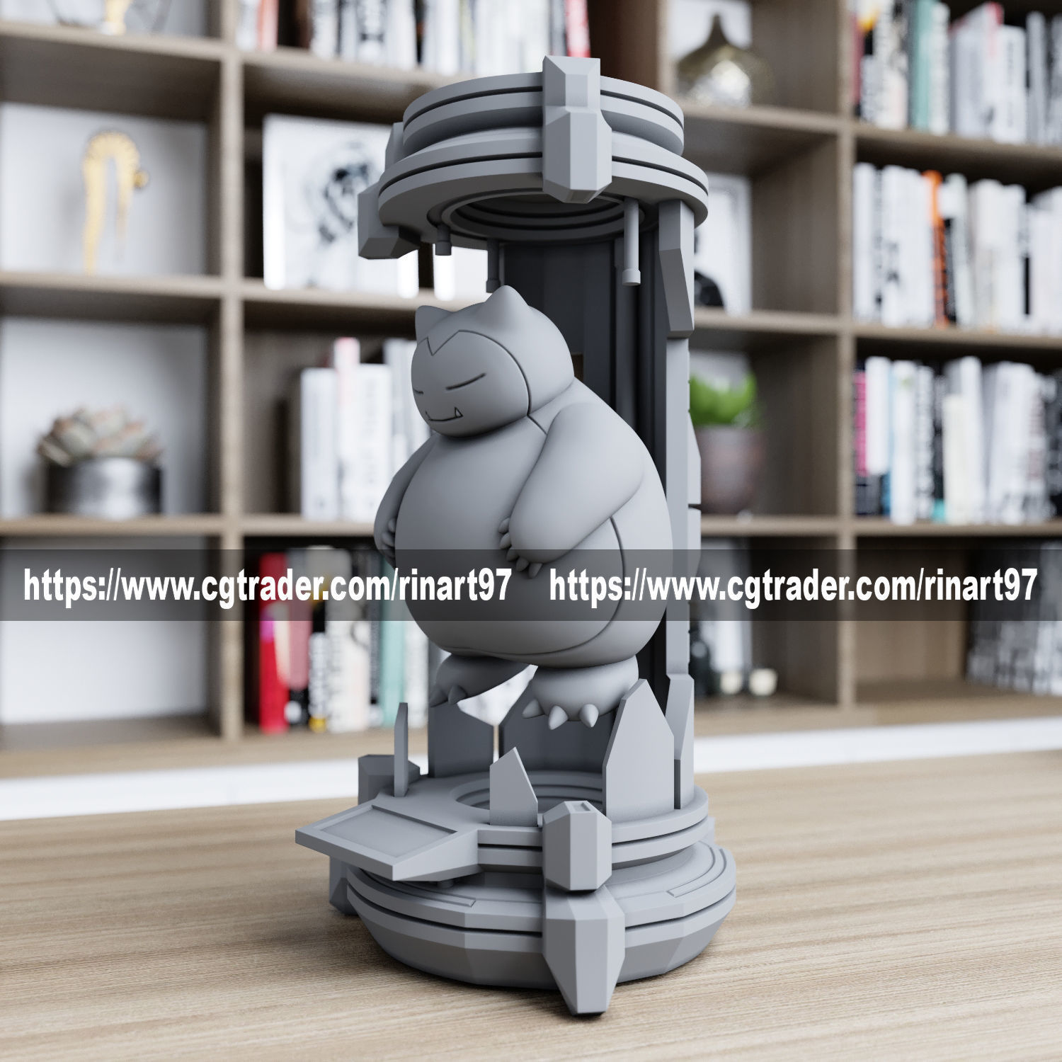 snorlax in the lab from pokemon 3D print model_5