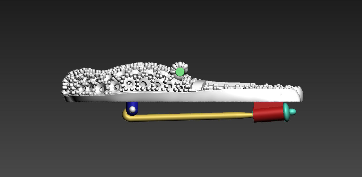 parrot broosh 3D print model_28