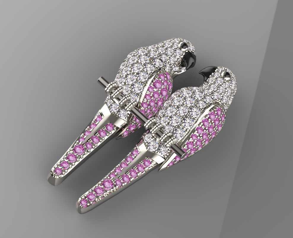 parrot broosh 3D print model_45