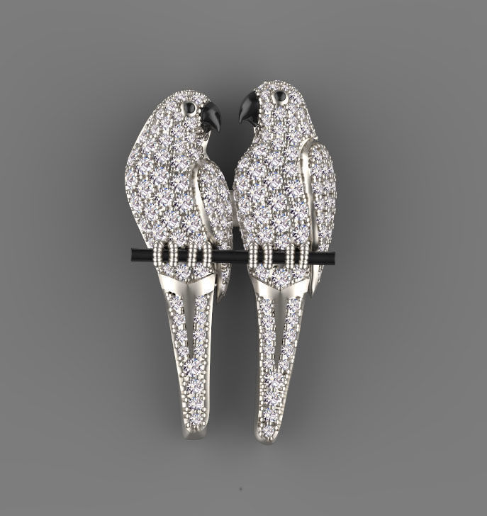 parrot broosh 3D print model_27