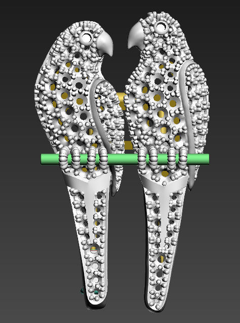 parrot broosh 3D print model_19
