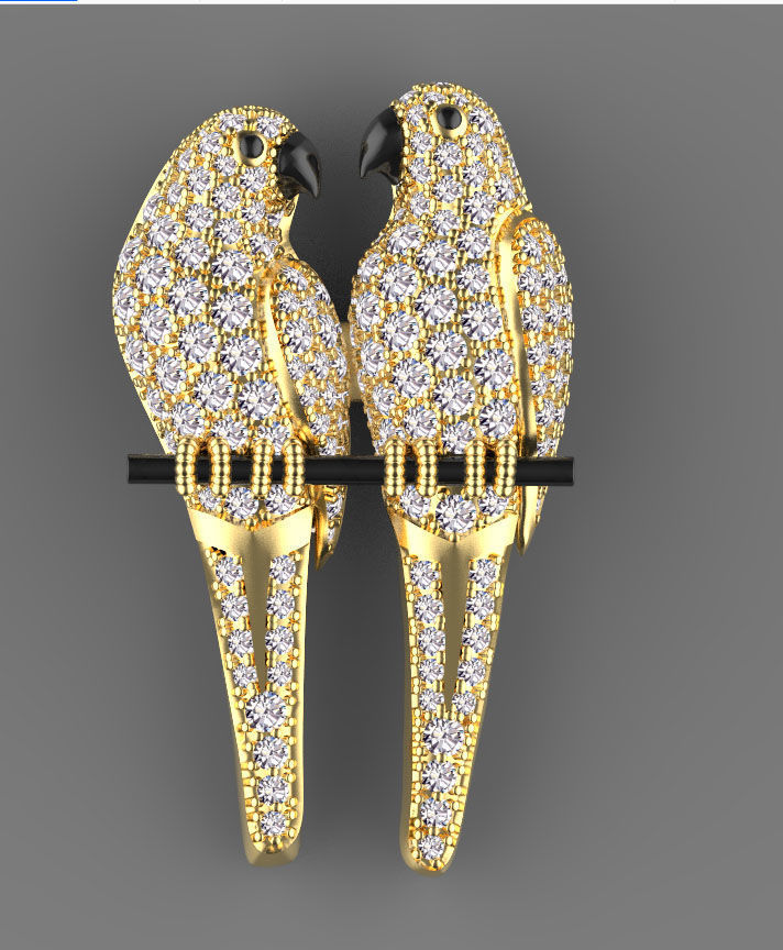 parrot broosh 3D print model_50