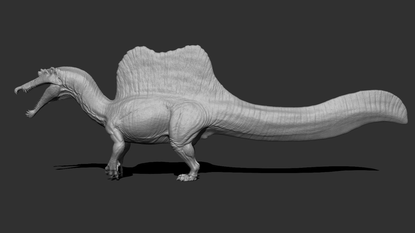 Spinosaurus Low-poly 3D model_24