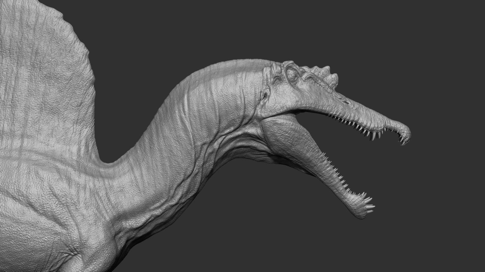 Spinosaurus Low-poly 3D model_18