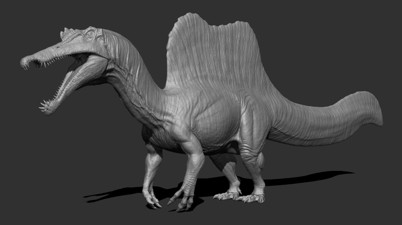 Spinosaurus Low-poly 3D model_20