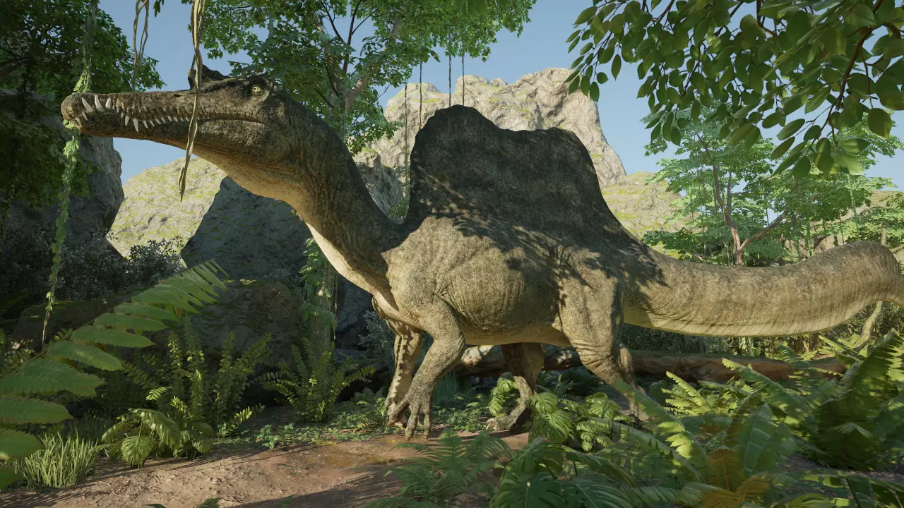 Spinosaurus Low-poly 3D model_0