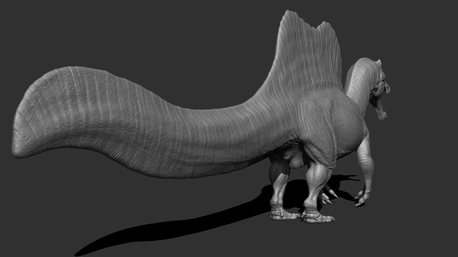Spinosaurus Low-poly 3D model_22