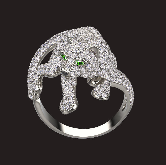 ring panther 3D print model_13