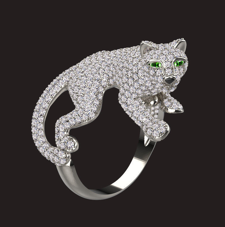 ring panther 3D print model_10
