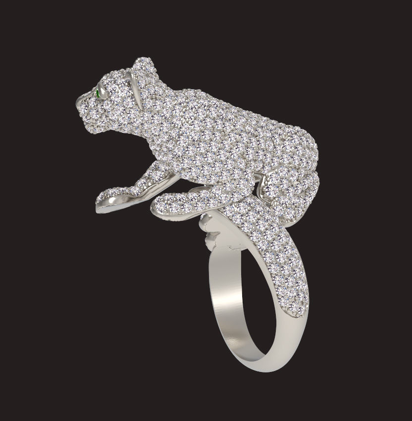 ring panther 3D print model_25