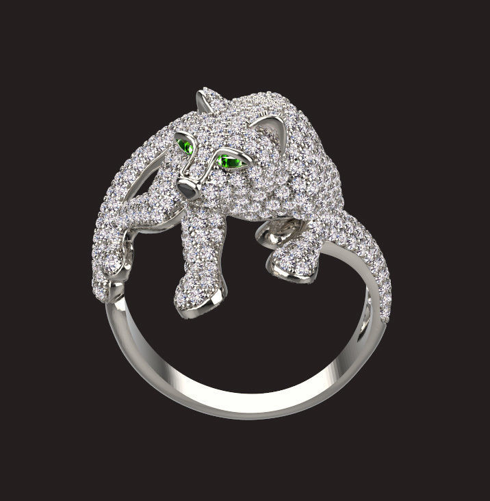ring panther 3D print model_22