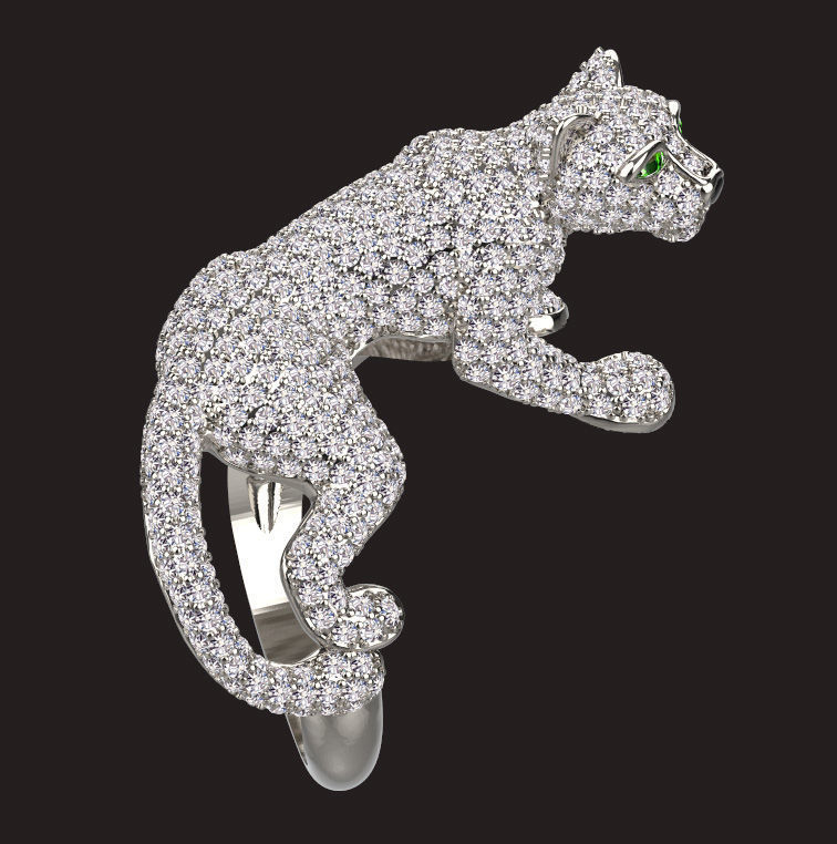 ring panther 3D print model_15
