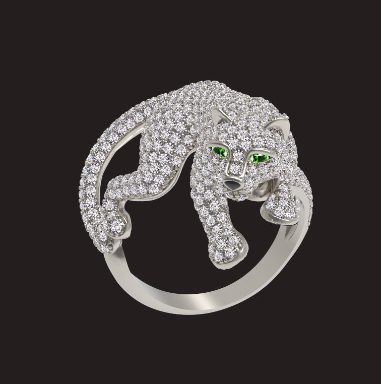 ring panther 3D print model_19