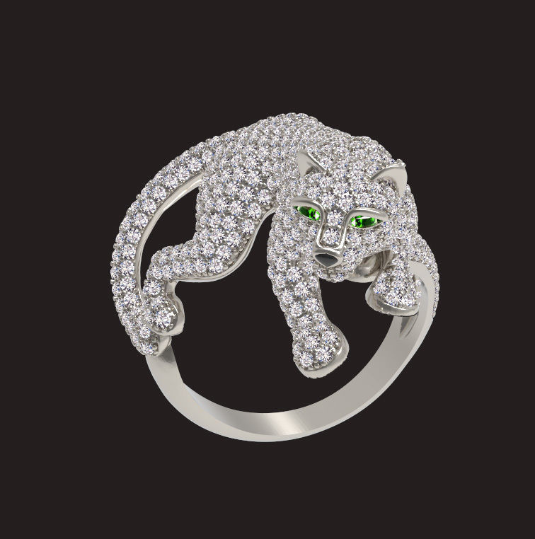 ring panther 3D print model_18