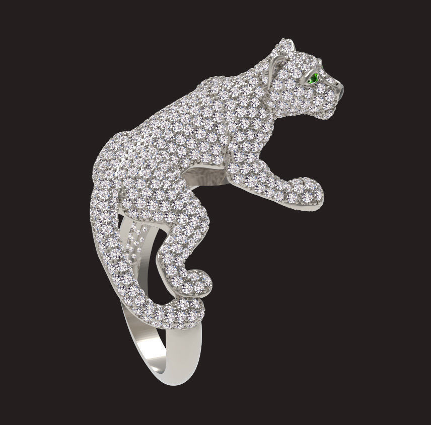 ring panther 3D print model_6