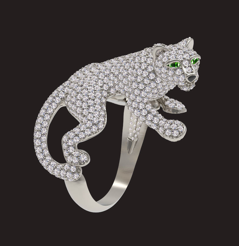 ring panther 3D print model_27