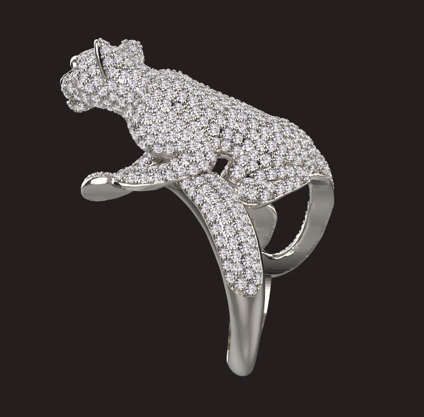 ring panther 3D print model_9