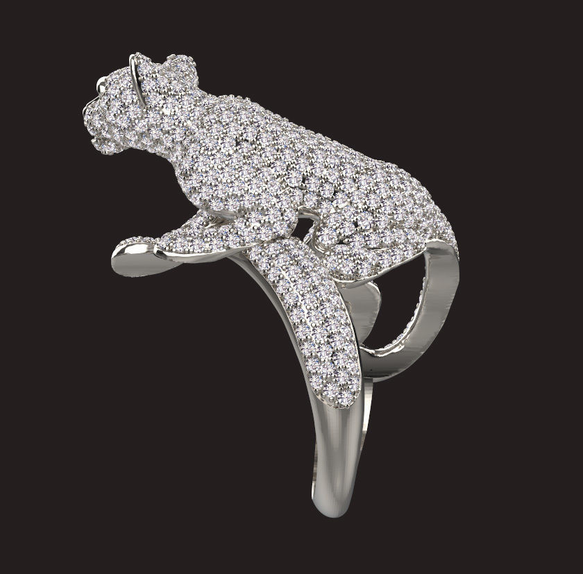 ring panther 3D print model_8