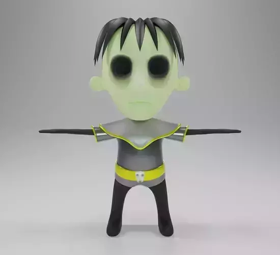 Game-Ready 3D Character Model  Low-poly 3D model Game-Ready 3D Character Model  Low-poly 3D model