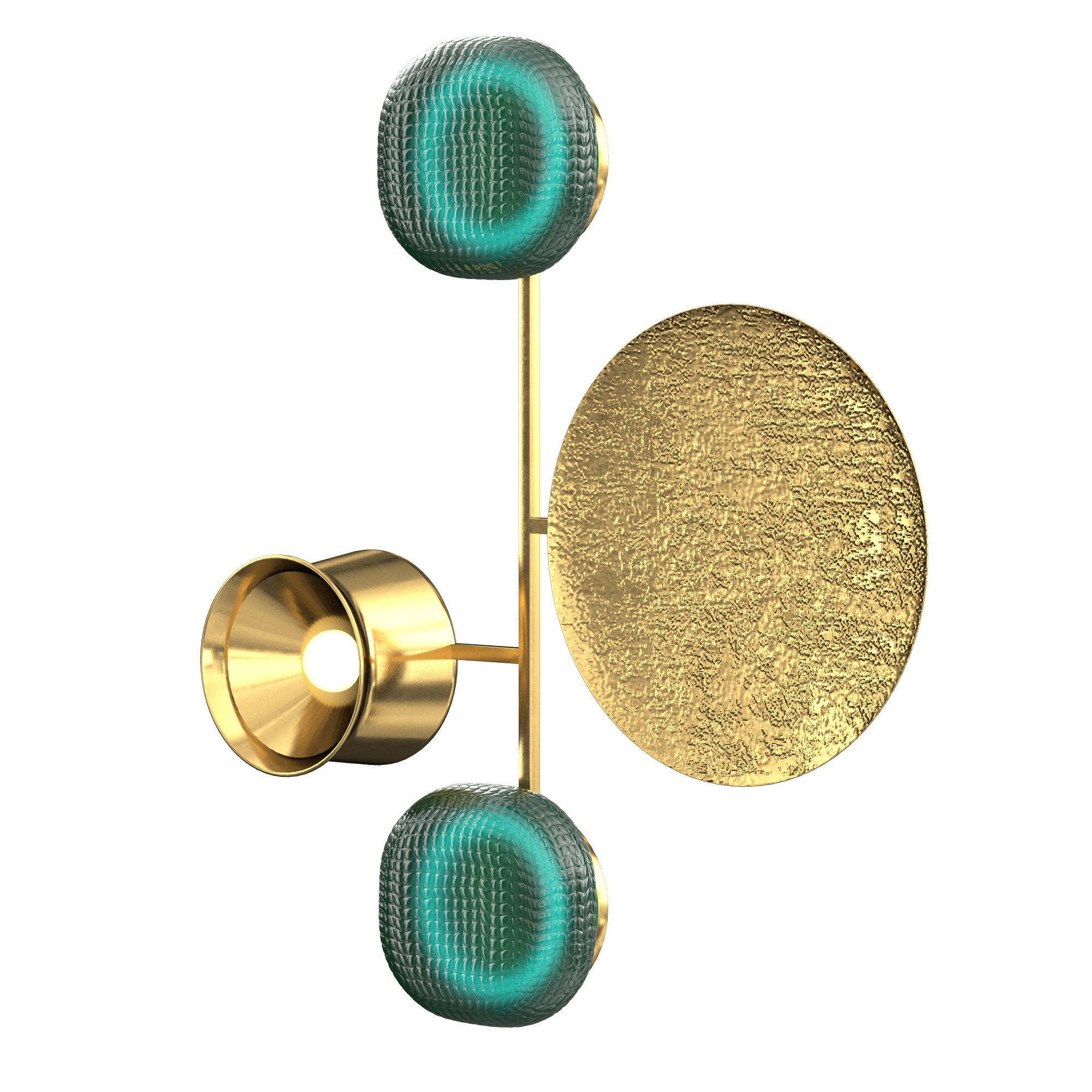 GIOIELLI 06 SCONCE EMERALD 3D model_3